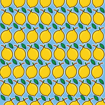 Lemon Pattern Vector Design