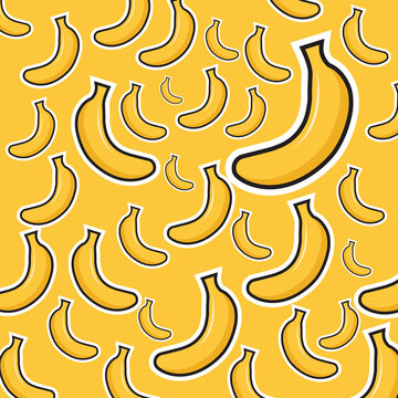 Banana Pattern Vector Design