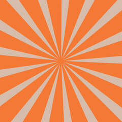 Vibrant Orange and Beige Sunburst Pattern Background new 2025 trendy retro sunbrust background 