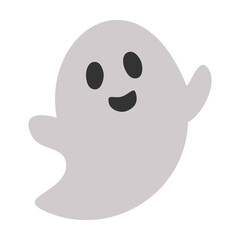 Cute Smiling Ghost Illustration for Halloween


