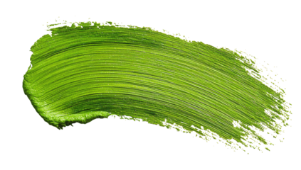 A vibrant lime green paint stroke.  A textured, flowing brushstroke, capturing a vibrant lime green hue