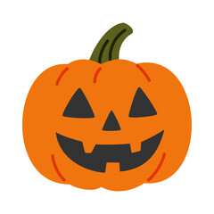 Smiling Jack-o'-Lantern Illustration for Halloween