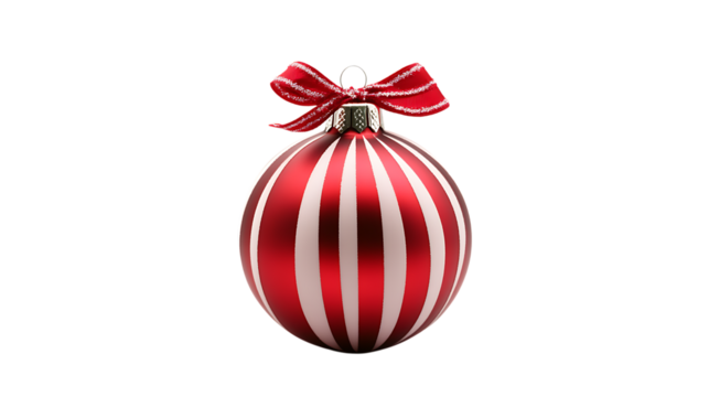 Red striped Christmas png
