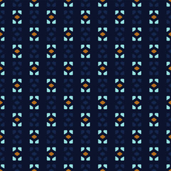 Elegant pattern small diamonds motif seamless classic blue continuous background. Modern stylish fabric design textile swatch women dress, man shirt allover print block. Vector graphic illustration.