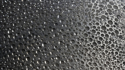 Detailed Abstract of Perforated Metal and Water Droplets