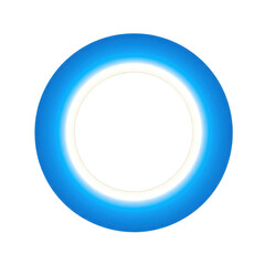 Abstract blue circular light design with glowing edges, creating a modern visual effect