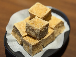 Taiwanese traditional snack food stinky tofu
