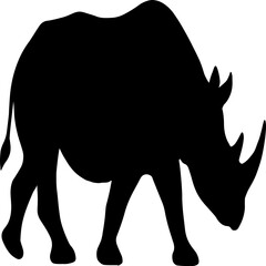 black and white sillhouette of a pork isolated white background