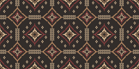 Ethnic geometric seamless pattern abstract pattern vector design for all types of printing and Textiles	