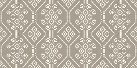 Ethnic geometric seamless pattern abstract pattern vector design for all types of printing and Textiles	