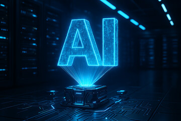 Artificial Intelligence concept featuring Generative AI and Large Language Models (LLM), symbolizing smart automation, data-driven processing, and futuristic AI technology
