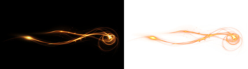 Realistic, effect, beam, curve, glowing — abstract spiral PNG glow with magic spark energy. This transparent PNG Overlay brings shimmer and motion to elegant visual designs.