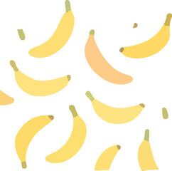 Simple and Colorful Banana Pattern Design.