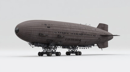 Obraz premium explore fascinating evolution of d air transport through stunning models of zeppelins and airships