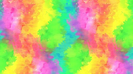 Abstract Colorful Painting with Vibrant Color Mix