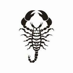 Scorpion Silhouette Vector Illustration