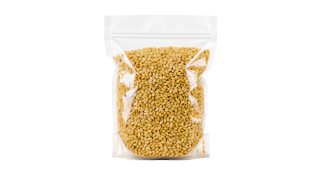 Resealable bag of grains food packaging mockup product photography