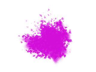 Abstract magenta splash on black background creates dynamic visual impact