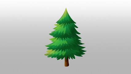 christmas tree vector illustration