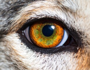Close-up wolf eye