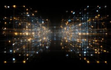 Obraz premium Big data technology data science analysis artificial intelligence generative ai deep learning machine learning algorithm neural flow network analytics innovation abstract futuristic.