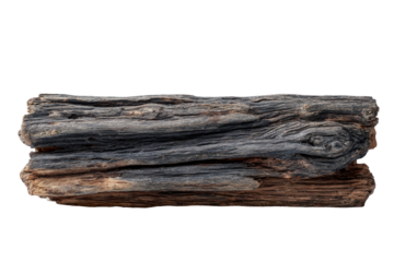 Dark Wood Log Texture Rustic Nature Background, isolated on a transparent background
