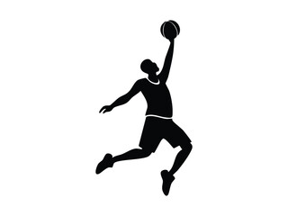 Silhouette basketball sport