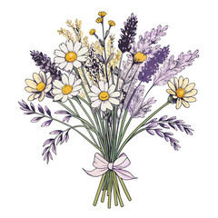 Fototapeta premium bouquet of camomiles
