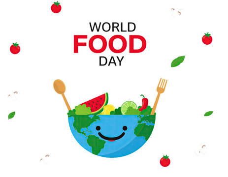 Blue Bowl Full of Fresh Vegetables Symbolizing Healthy Eating for World Food Day Isolated on White Background - Powered by Adobe