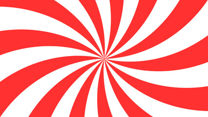 Red Spiral on transparent background. Vector design. 