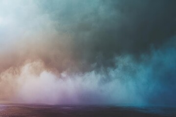 Obraz premium Ethereal Mist Over Colorful Horizon