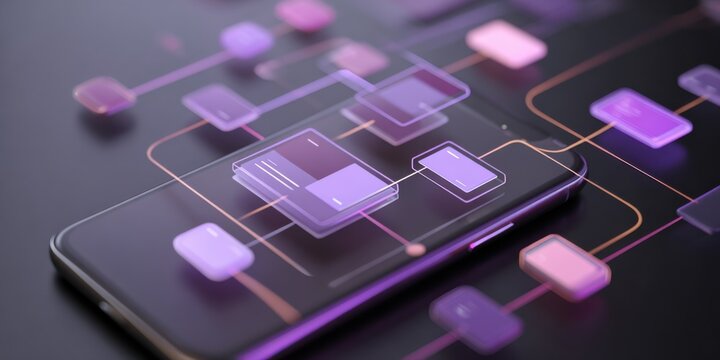 UX UI flowchart connection node graphic designer creative planning application process development data prototype wireframe for web mobile icon phone . User experience concept. 