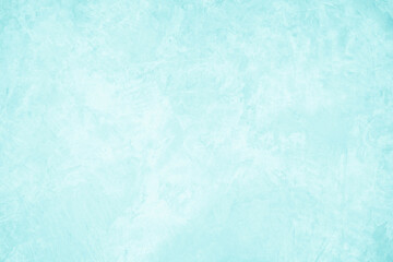 Blue concrete stone texture for background in summer wallpaper. Concrete abstract wall of light cyan color, cement texture mint green for design.