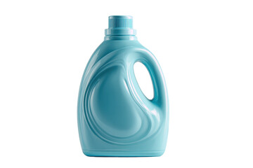 Light Blue Plastic Detergent Bottle Product Packaging Design, isolated on a transparent background