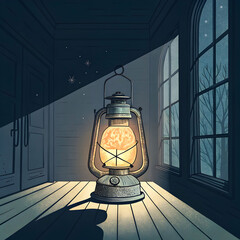 mind as a glowing lantern in the dark