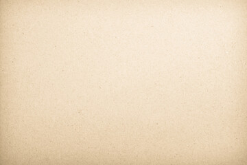 Old paper vintage texture surface for background. Recycle pale brown paper texture, Cream color recycled kraft paper texture blank with copy space for text.