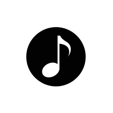 Musical Note in a Circle