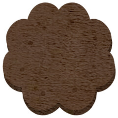 wooden sign isolated on white