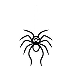 spider on a white background