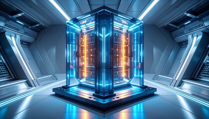 A modular quantum processor sculpture.