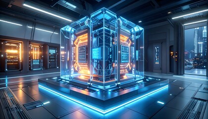 A modular quantum processor sculpture.