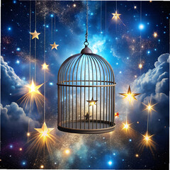 open cage turning into stars emotional freedom