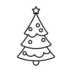 set of christmas trees