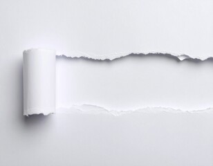 Generated image 破れた紙 白い紙 紙 穴 破れ 破損 紙の破れ 裂け目 デザイン素材 バックグラウンド 背景 クローズアップ 白 ミニマル モノクロ シンプル コピー用スペース コラージュ テクスチャ ビジュアル効果 広告用 破れた背景 ペーパーデザイン 素材 破けた紙 空間演出 紙の質感 白背景 擬似破れ 素材背景 破れ演出 テキストスペース 宣伝素材 白基調 立体感 アート素材