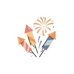 Oktoberfest fireworks icon transparent background