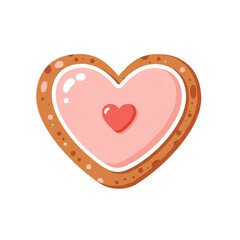 Oktoberfest Heart Shaped Gingerbread icon transparent background