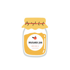 Oktoberfest mustard jar icon transparent background