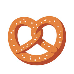 Oktoberfest pretzel icon transparent background