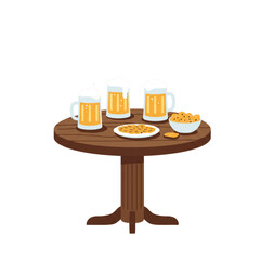Oktoberfest Wooden Table icon transparent background