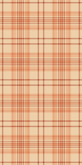 Male textile pattern tartan, seasonal background seamless vector. Repeat texture fabric check plaid in light and orange colors.